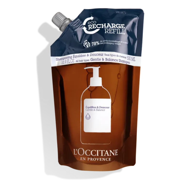 Мицеллярный шампунь Аромакология Баланс и деликатный уход 500 мл, сменный блок