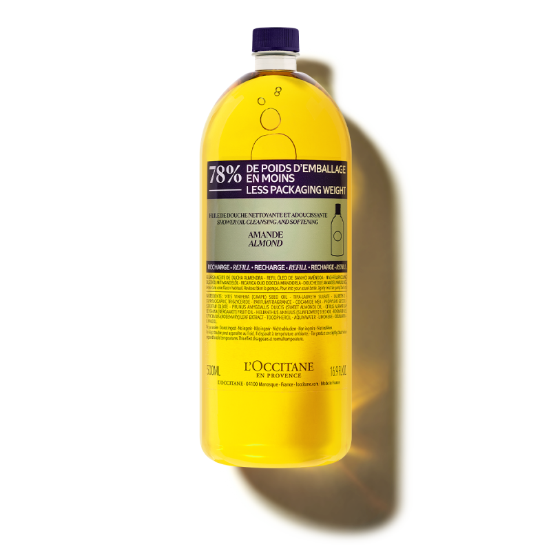 Масло для душа увлажняющее Миндальное 500 мл, сменный блок