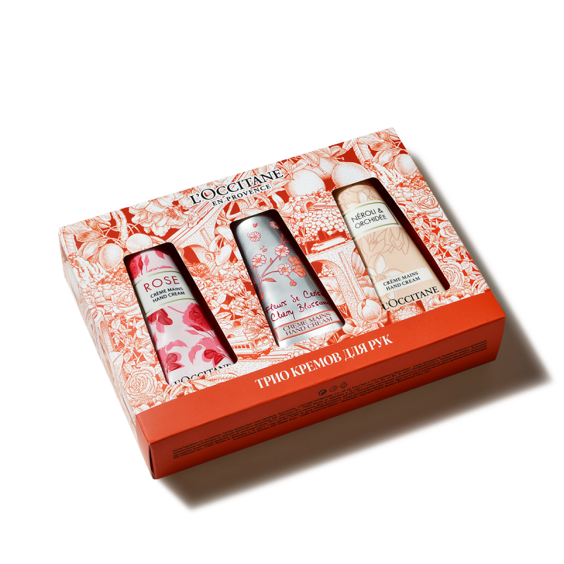 ТРИО КРЕМОВ ДЛЯ РУК: ЦВЕТОЧНЫЙ КРАЙ