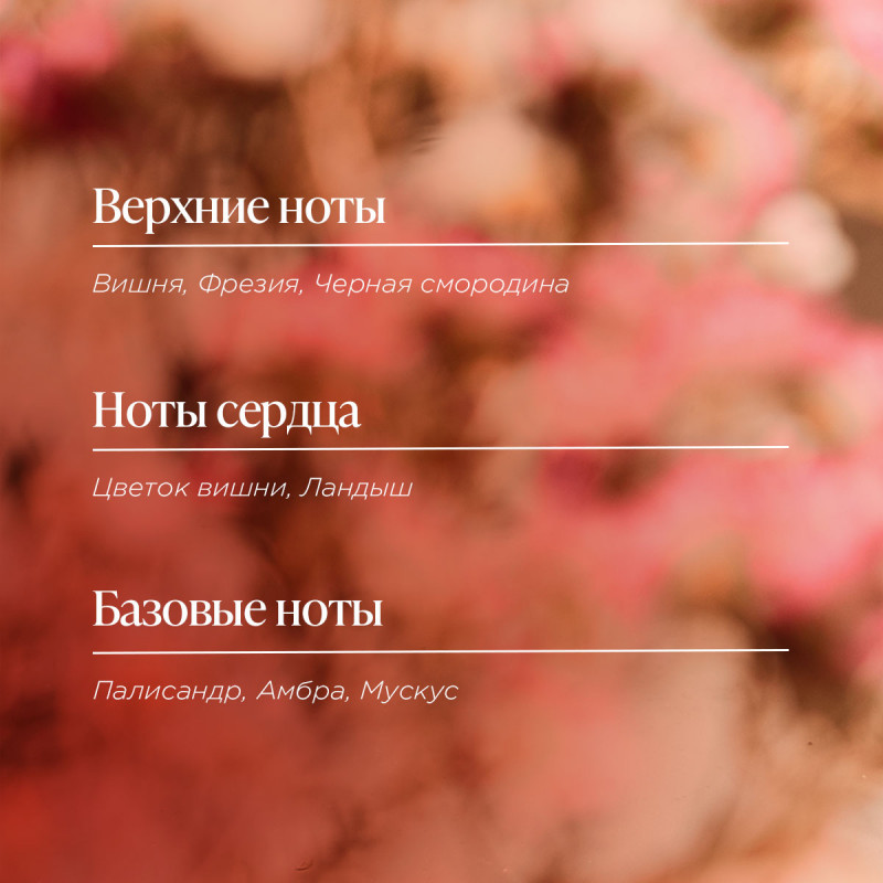 Туалетная вода Вишневый цвет 75 мл